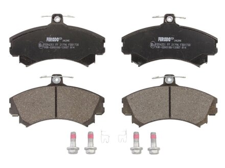Колодки гальмівні дискові ПЕРЕДН MITSUBISHI CARISMA 1.6, 1.6 16V, 1.9TD 95-, SPACE STAR 98-, VOLVO S40 -ua FERODO FDB1738