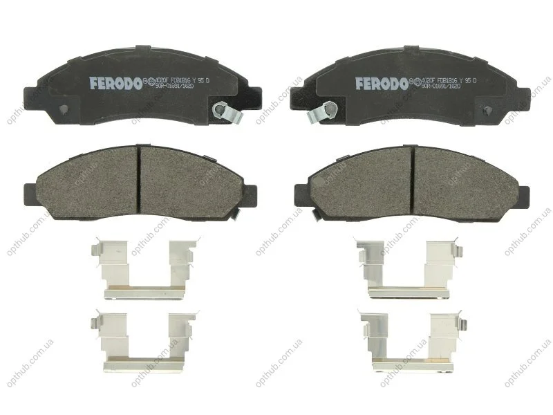 Тормозные колодки дисковые FERODO FDB1816 (фото 1)