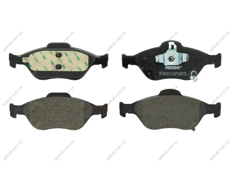 Колодки гальмівні дискові ПЕРЕДН TOYOTA YARIS 06-. DAIHATSU CHARADE 05.11- -ua FERODO FDB1890 (фото 1)
