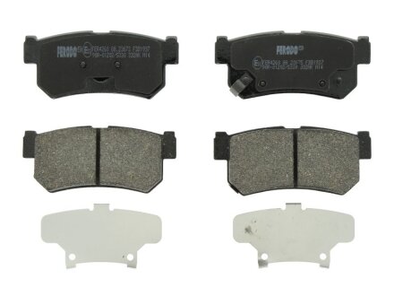 Колодки гальмівні дискові ЗАДН SSANG YOUNG REXTON 02-, KYRON 05-, ACTION 06- -ua FERODO FDB1937