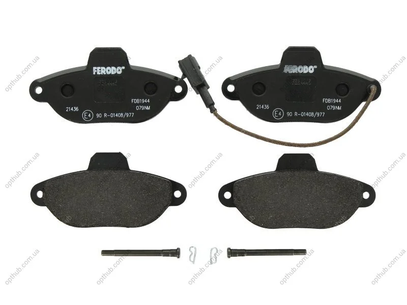 Колодки гальмівні дискові ПЕРЕДН FIAT 500 1.2 07-,FORD KA 1.2 08- -ua FERODO FDB1944 (фото 1)