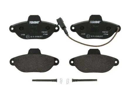Колодки гальмівні дискові ПЕРЕДН FIAT 500 1.2 07-,FORD KA 1.2 08- -ua FERODO FDB1944