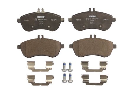 Колодки гальмівні дискові ПЕРЕДН MB C-CLASS(W204) 180-300 07-,E-CLASS(W212) 200-250 09- -ua FERODO FDB1978