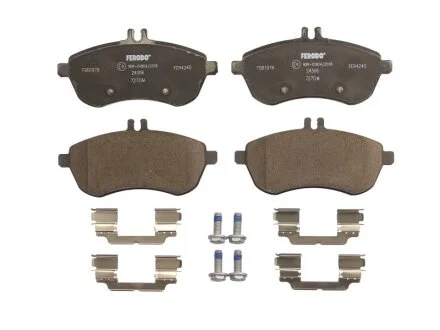 Колодки тормозные дисковые передние MB C-CLASS(W204) 180-300 07-,E-CLASS(W212) 200-250 09- FERODO FDB1978