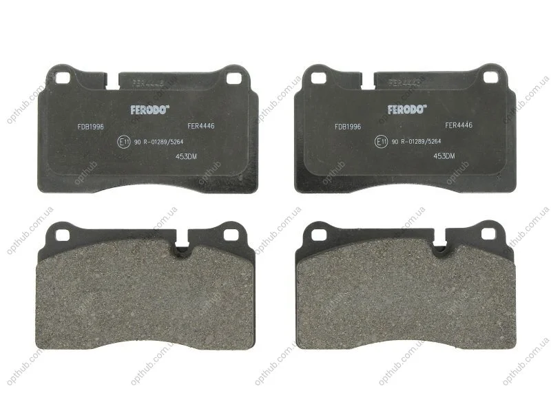 Колодки гальмівні дискові ПЕРЕДН LAND ROVER RANGE ROVER III 02-12. RANGE ROVER SPORT 05-13 FERODO FDB1996 (фото 1)