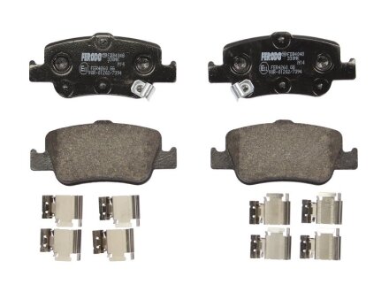 Колодки гальмівні дискові ЗАДН TOYOTA AURIS 1.4D-4D, 2.0D-4D, 2.2D-4D 03/07- -ua FERODO FDB4048