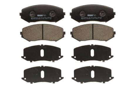 Колодки гальмівні дискові ПЕРЕДН SUZUKI GRAND VITARA 2.7 XL-703-,1.6 2.0 05- -ua FERODO FDB4060
