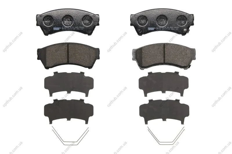 Колодки тормозные дисковые передние MAZDA 6 08- FERODO FDB4062 (фото 1)
