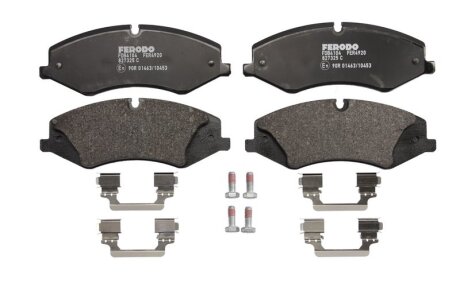 Колодки гальмівні дискові ПЕРЕДН LANDROVER DISCOVERY III-IV 3.0 5.0 09-,RANGE ROVER III 3.6 06- 5.0 09 -ua FERODO FDB4104