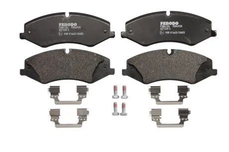 Колодки гальмівні дискові ПЕРЕДН LANDROVER DISCOVERY III-IV 3.0 5.0 09-,RANGE ROVER III 3.6 06- 5.0 09 -ua FERODO FDB4104
