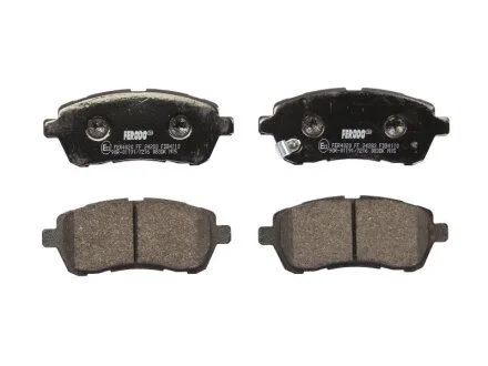 Колодки гальмівні дискові ПЕРЕДН FORD FIESTA VI 1.25-1.6 08-;MAZDA 2 07- -ua FERODO FDB4110