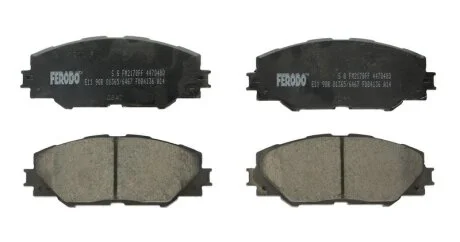 Колодки гальмівні дискові ПЕРЕДН TOYOTA AURIS 1.8VVT-I HSD 10-,RAV4 2.0 08-,2.2D-4D 05-08,3.5 4X4 05- -ua FERODO FDB4136