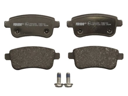 Колодки гальмівні дискові ЗАДН RENAULT GRAND SCENIC III 1.4-2.0 09-,MEGANE III 08- -ua FERODO FDB4182