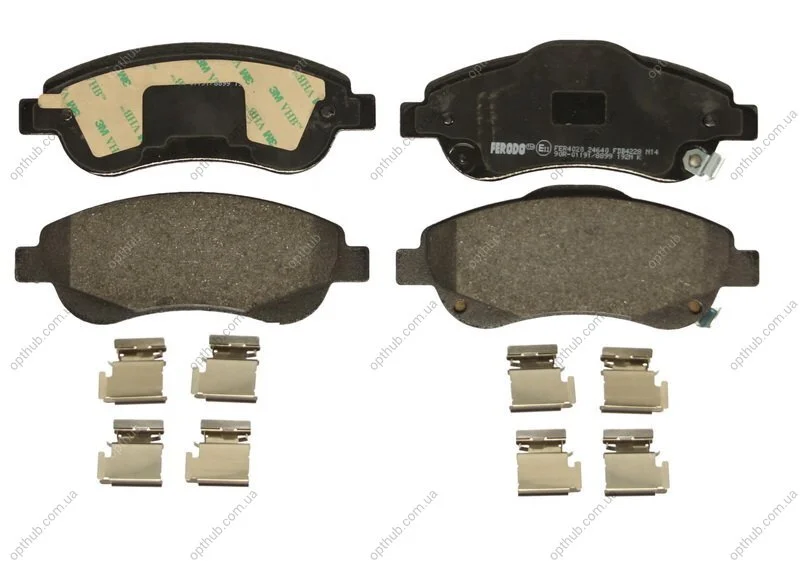 Колодки гальмівні дискові ПЕРЕДН HONDA CR-V III 2.0I 2.2I-CTDI 07-, 2.4I-VTEC 09- -ua FERODO FDB4228 (фото 1)