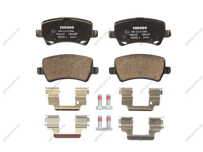 Колодки гальмівні дискові ЗАДН FORD GALAXY 06-15,S-MAX 06-/LAND ROVER FREELANDER 11-14,EVOQUE 11-/VOLV -ua FERODO FDB4237 (фото 1)