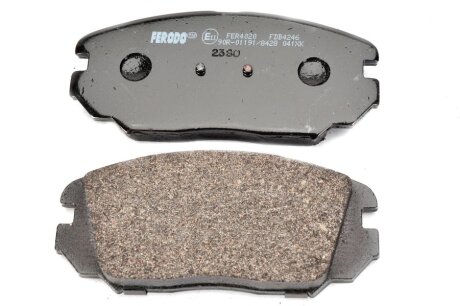 Колодки тормозные дисковые передние HYUNDAI GRANDEUR 2.7,3.3,2.2CRDI 05-,SONATA V 2.0 VVTI GLS,2.4,3.3,2. FERODO FDB4246