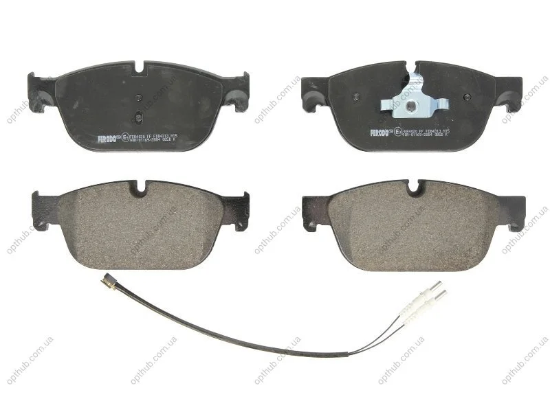 Колодки гальмівні дискові ПЕРЕДН PEUGEOT 407 3.0HDI 09-,308RCZ 1.6 16V,2.0TD 2010-,508 SW 2.0HDI 2010- -ua FERODO FDB4313 (фото 1)