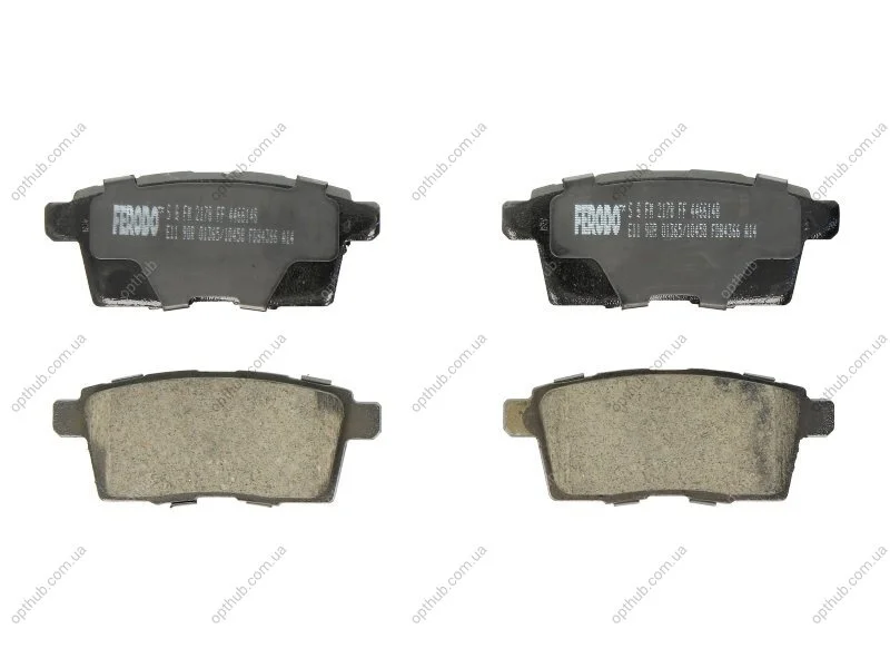Колодки гальмівні дискові ЗАДН MAZDA CX-7 2.3 MZR DISI TURBO 06-,2.3 MZR DISI TURBO,2.2 MZR-CD 09-,CX- -ua FERODO FDB4366 (фото 1)