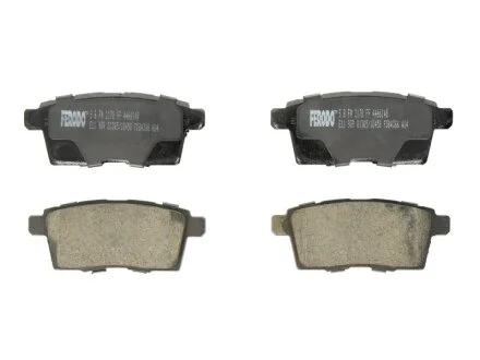 Колодки гальмівні дискові ЗАДН MAZDA CX-7 2.3 MZR DISI TURBO 06-,2.3 MZR DISI TURBO,2.2 MZR-CD 09-,CX- -ua FERODO FDB4366