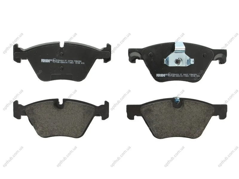 Колодки гальмівні дискові ПЕРЕДН BMW 5(F10) 523I,528I,520D,525D,530D 2010- -ua FERODO FDB4380 (фото 1)
