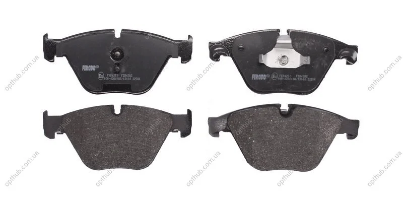 Колодки гальмівні дискові ПЕРЕДН BMW 5 (F10,F11) 2010-,6 (F12) 2011-,7(F01,F07) 08- -ua FERODO FDB4382 (фото 1)