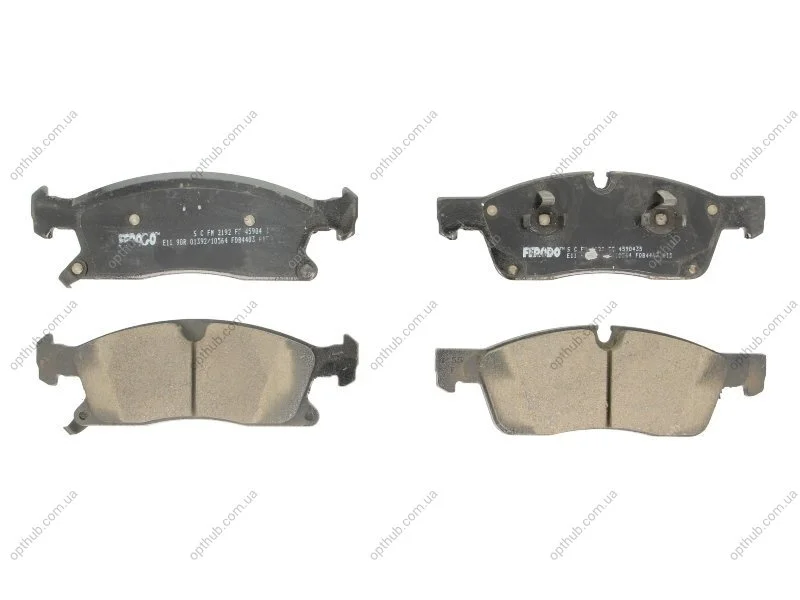 Колодки гальмівні дискові ЗАДН LANDROVER DISCOVERY III-IV 2.7-5.0 04-,RANGE ROVER III 3.0-5.0 05-,RANG -ua FERODO FDB4432 (фото 1)