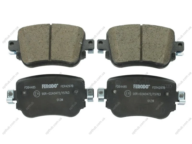 Колодки гальмівні дискові ЗАДН SKODA OCTAVIA 1.8 2.0 2012-,SEAT LEON 2012- -ua FERODO FDB4485 (фото 1)