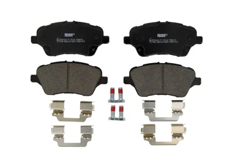 Комплект гальмівних колодок передн, FORD B-MAX, FIESTA, FIESTA VI, TOURNEO COURIER B460, TRANSIT COURIER B460 SUZUKI SWIFT V 1.0-1.6D 01.09- FERODO FDB4612