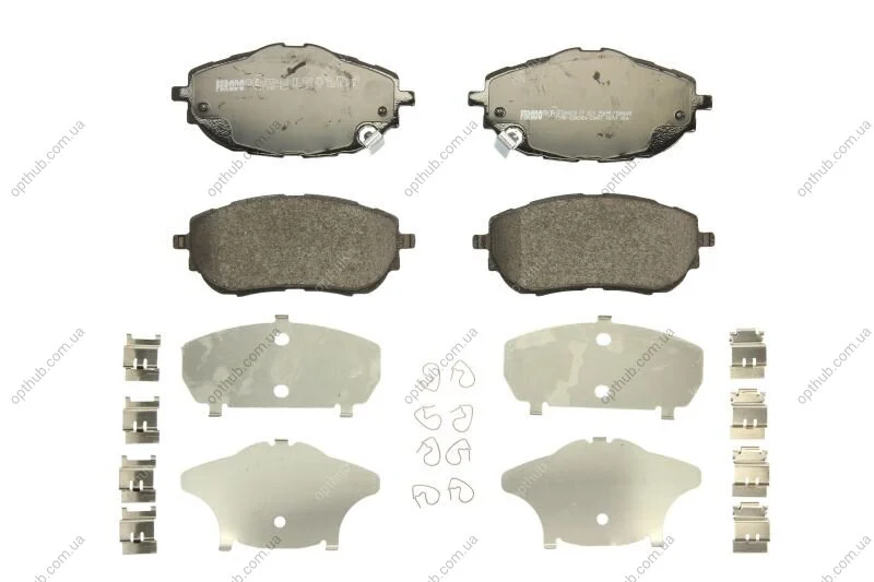 Колодки гальмівні дискові ПЕРЕДН TOYOTA AURIS 2012 -, AURIS TOURING SPORTS 2013 -, AURIS VAN 2013 -, C -ua FERODO FDB4648 (фото 1)