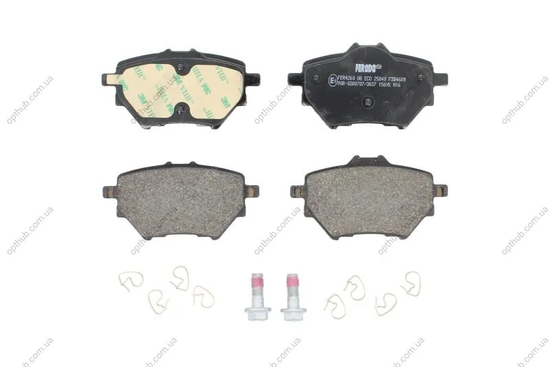 Колодки гальмівні дискові ЗАДН CITROEN C4 GRAND PICASSO 1.6 2.0 2013-,PEUGEOT 308 II 1.2-2.0 2013- -ua FERODO FDB4680 (фото 1)