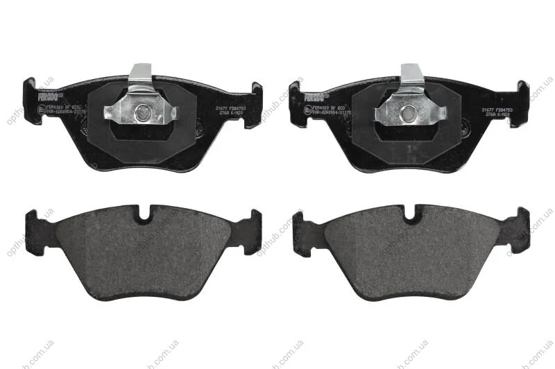 Колодки тормозные дисковые передние BMW 5 SERIES 11/95-05/04 FERODO FDB4753 (фото 1)