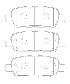 Колодки гальмівні дискові (комплект 4 шт) FERODO FDB4756