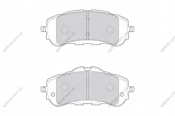 Колодки гальмівні дискові ПЕРЕДН PEUGEOT 308 II 1.2-1.6 2013- -ua FERODO FDB4764 (фото 1)