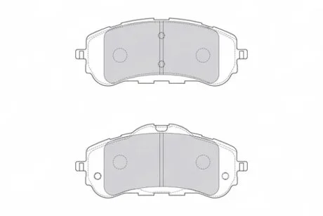 Колодки тормозные дисковые передние PEUGEOT 308 II 1.2-1.6 2013- FERODO FDB4764
