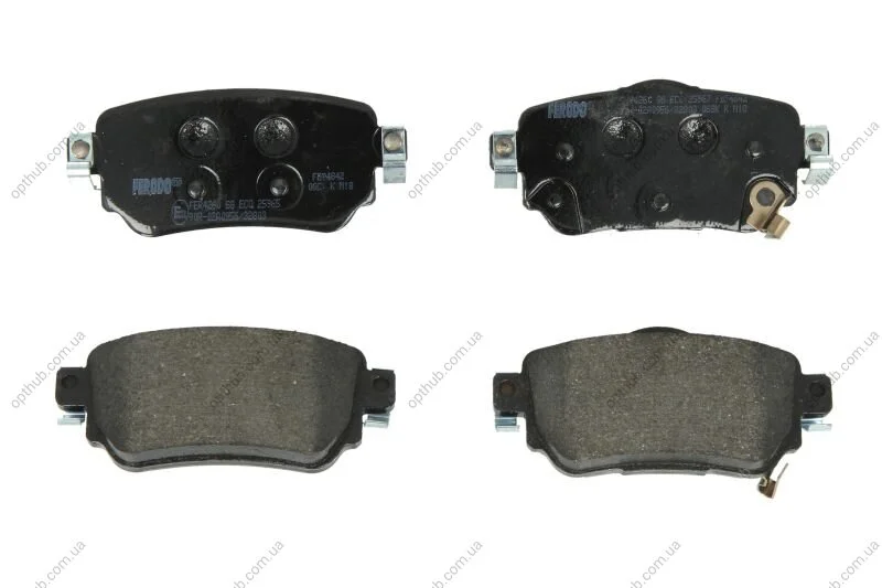 Колодки тормозные дисковые задние NISSAN QASHQAI 2013 -, X-TRAIL 2013 - FERODO FDB4842 (фото 1)