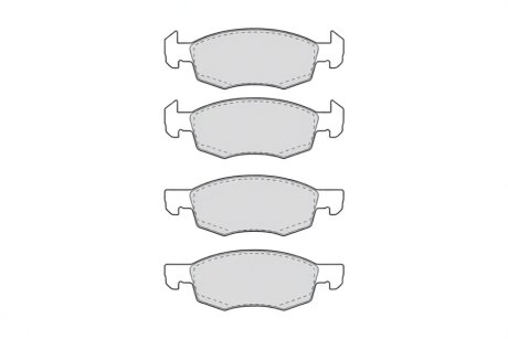 Колодки тормозные дисковые FERODO FDB4866