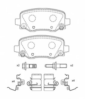 Колодки тормозные дисковые (комплект 4 шт.)) FERODO FDB4883