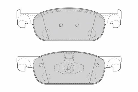 Колодки гальмівні дискові ПЕРЕДН RENAULT CLIO IV 11/2012-,DACIA LOGAN, SANDERO 0.9 2015- -ua FERODO FDB4907