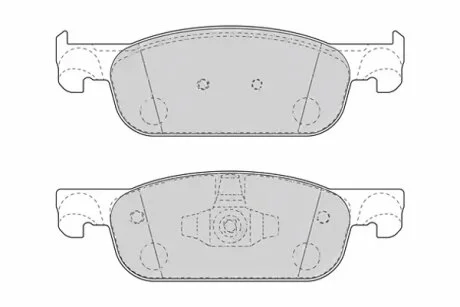 Колодки гальмівні дискові ПЕРЕДН RENAULT CLIO IV 11/2012-,DACIA LOGAN, SANDERO 0.9 2015- -ua FERODO FDB4907