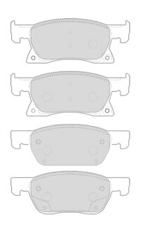Колодки гальмівні дискові ПЕРЕДН OPEL ASTRA K 06/15- -ua FERODO FDB4933