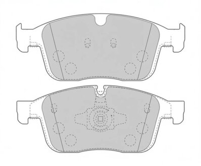 Колодки тормозные дисковые передние VOLVO XC 60 05/08- FERODO FDB4943