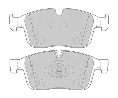 Колодки гальмівні дискові ПЕРЕДН VOLVO XC 60 05/08- -ua FERODO FDB4943