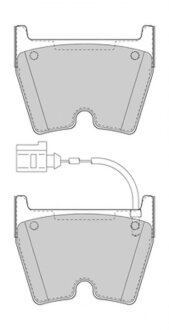 Колодки гальмівні дискові ПЕРЕДН AUDI A3 (8V1)/SPORTBACK (8VA) 04/12- -ua FERODO FDB5023
