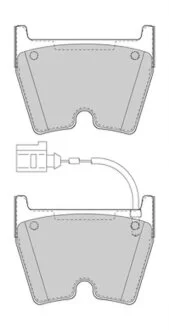 Колодки тормозные дисковые передние AUDI A3 (8V1)/SPORTBACK (8VA) 04/12- FERODO FDB5023