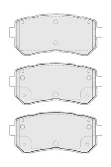 Колодки гальмівні дискові ЗАДН HYUNDAI ACCENT 1.4I-1.6I 06-,I20 1.2I-1.6I 08-,I30 1.4-2.0 08-;KIA CEE' FERODO FDB5066