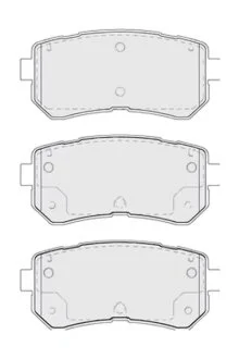 Колодки гальмівні дискові ЗАДН HYUNDAI ACCENT 1.4I-1.6I 06-,I20 1.2I-1.6I 08-,I30 1.4-2.0 08-;KIA CEE' FERODO FDB5066