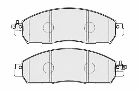Колодки гальмівні дискові (комплект 4 шт) FERODO FDB5090