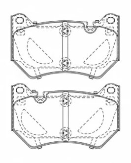 Колодки тормозные дисковые (комплект 4 шт.)) FERODO FDB5156