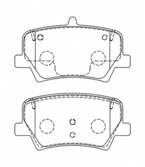 Колодки гальмівні дискові (комплект 4 шт) FERODO FDB5157