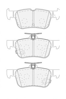 Колодки гальмівні дискові (комплект 4 шт) FERODO FDB5174
